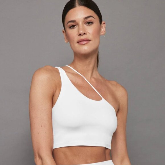 NWT CARBON38 One Shoulder Convertible Bra Top in Melt White Multiple Sizes $98 - Picture 1 of 6
